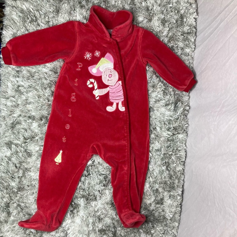 Disney Baby Girl’s Piglet Christmas Sleeper Size 12 Months